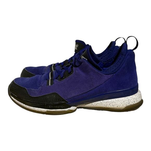 Adidas D Lillard 1 Weber State Purple Black Suede Men's Size 11.5 Athletic Shoes - Picture 4 of 8